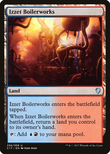 Izzet Boilerworks, Magic card C17 256 — Commander 2017 set