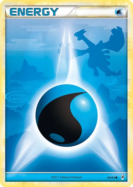Énergie Eau, carte Pokémon CL 90 — extension L'appel des Légendes