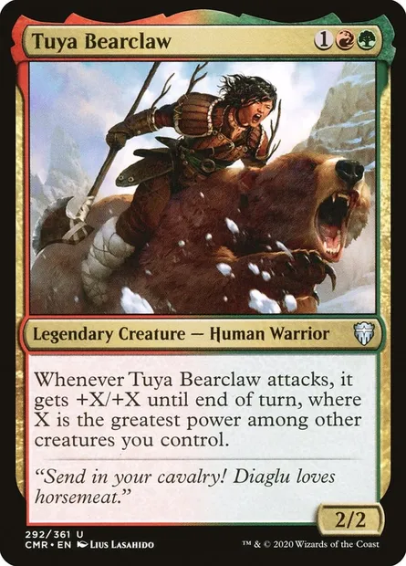 Tuya Bearclaw, Magic card CMR 292 — Commander Legends set