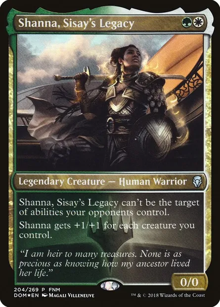 Shanna, héritage de Sissay, carte Magic PDOM 204 — extension Dominaria Promos