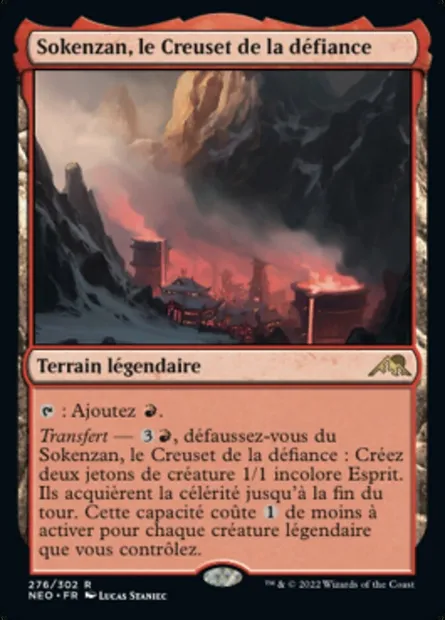 Sokenzan, le Creuset de la défiance, carte Magic NEO 276 — extension Kamigawa: La Dynastie Néon