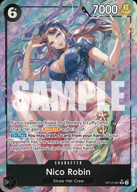 Nico Robin, One Piece card OP12-087 — LEGACY OF THE MASTER set