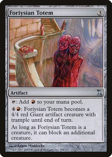 Foriysian Totem, Magic card TSP 254 — Time Spiral set