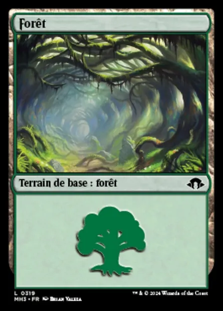 Forêt, carte Magic MH3 319 — extension Modern Horizons 3