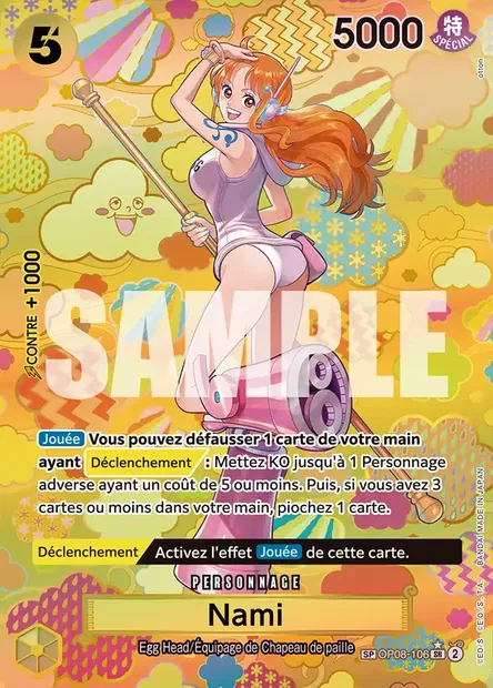 Nami, carte One Piece OP08-106 — extension TWO LEGENDS