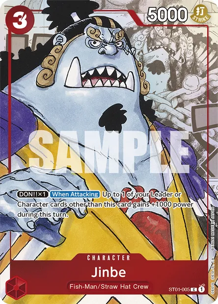 Jinbe, carte One Piece ST01-005 — extension Straw Hat Crew