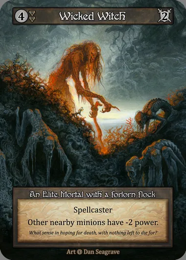 Wicked Witch, carte Sorcery ALP 182 — extension Alpha