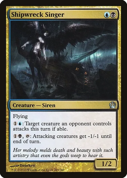 Shipwreck Singer, Magic card THS 203 — Theros set