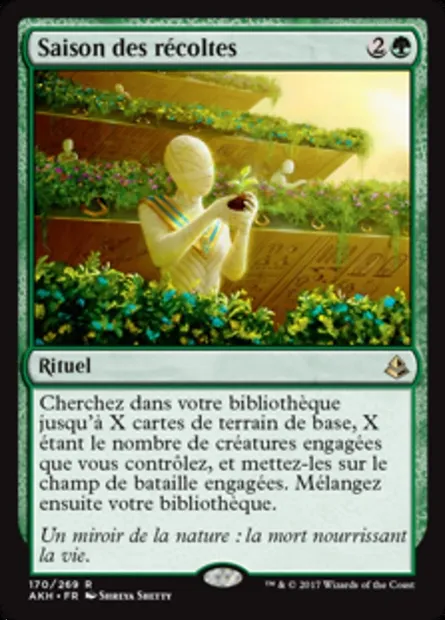 Saison des récoltes, carte Magic AKH 170 — extension Amonkhet