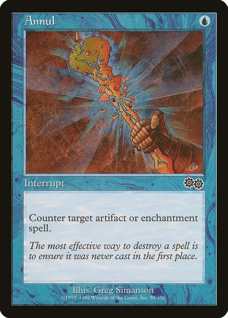 Annul, Magic card USG 59 — Urza's Saga set