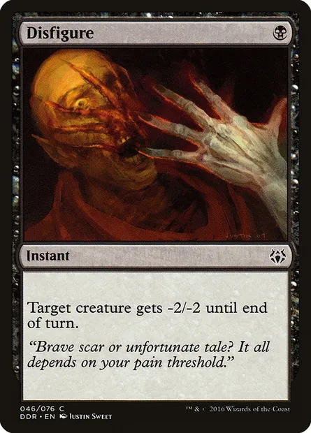 Disfigure, Magic card DDR 46 — Duel Decks: Nissa vs. Ob Nixilis set
