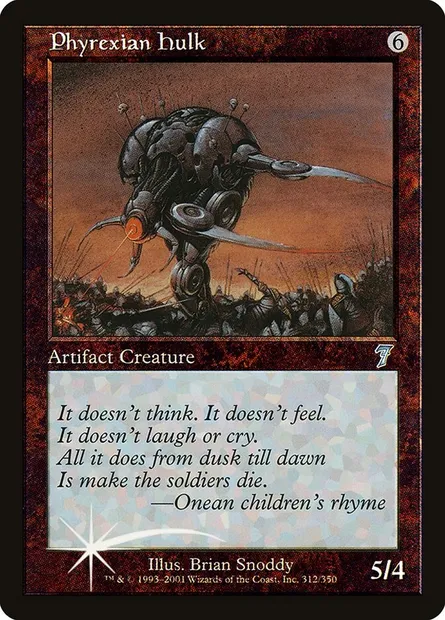 Phyrexian Hulk, Magic card 7ED 312★ — Seventh Edition set