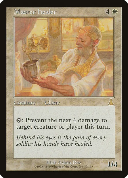 Master Healer, Magic card UDS 12 — Urza's Destiny set