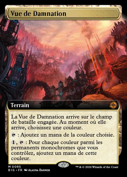 Vue de Damnation, carte Magic BIG 95 — extension The Big Score