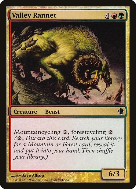Valley Rannet, Magic card C13 224 — Commander 2013 set