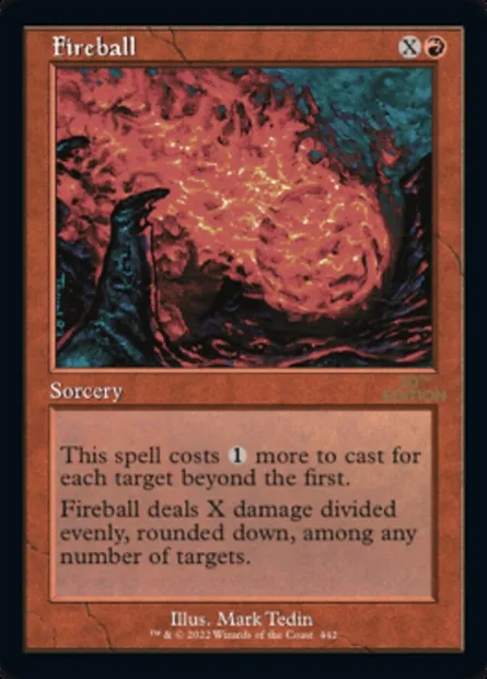 Boule de feu, carte Magic 30A 442 — extension 30th Anniversary Edition