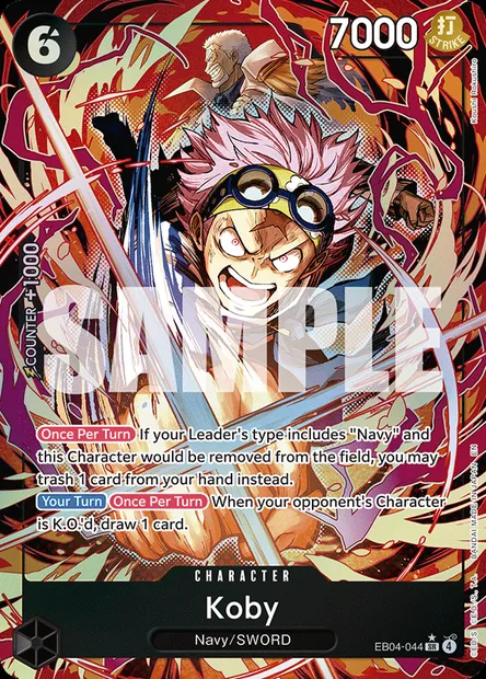 Koby, One Piece card EB04-044 — EGGHEAD CRISIS set