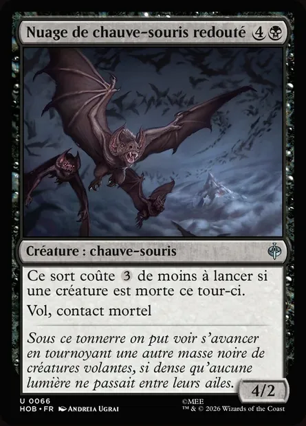 Nuage de chauve-souris redouté, carte Magic HOB 66 — extension The Hobbit