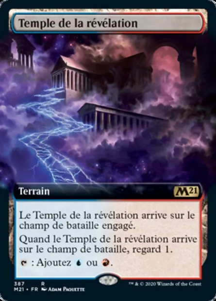 Temple de la révélation, carte Magic M21 387 — extension Core Set 2021