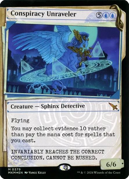 Conspiracy Unraveler, Magic card MKM 379 — Murders at Karlov Manor set