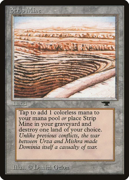 Strip Mine, Magic card ATQ 82d — Antiquities set