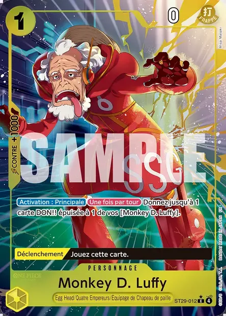 Monkey D. Luffy, carte One Piece ST29-012 — extension EGG HEAD