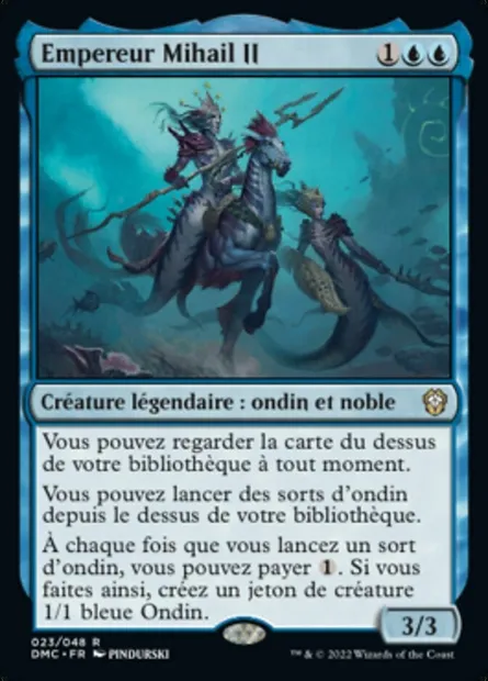 Empereur Mihail II, carte Magic DMC 23 — extension Dominaria United Commander