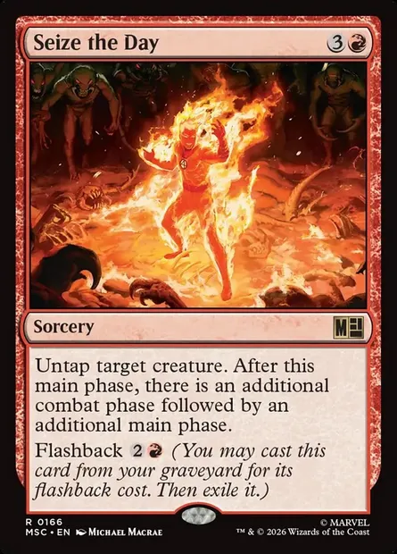 Seize the Day, Magic card MSC 166 — Marvel Super Heroes Commander set
