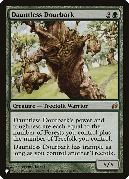 Durécorce intrépide, carte Magic PLST LRW-203 — extension The List