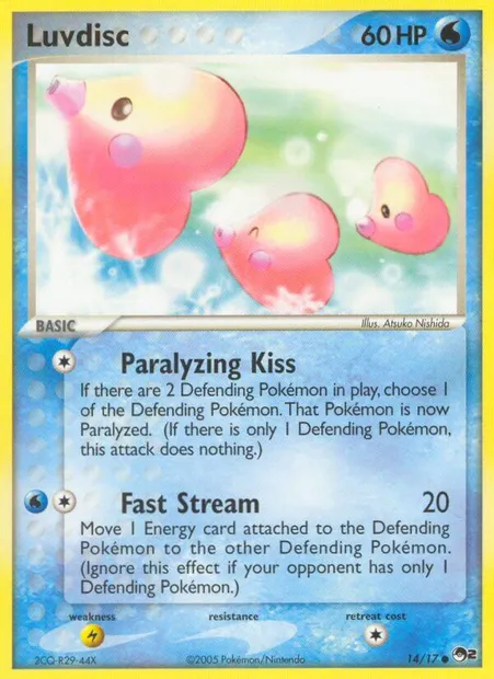 Luvdisc, Pokémon card P2 14 — POP Series 2 set