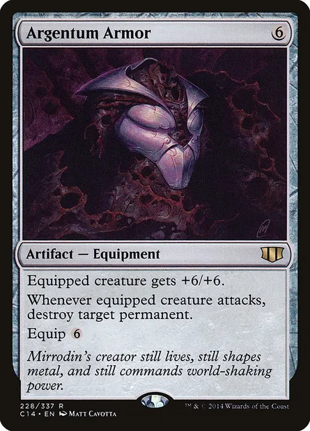 Argentum Armor, Magic card C14 228 — Commander 2014 set