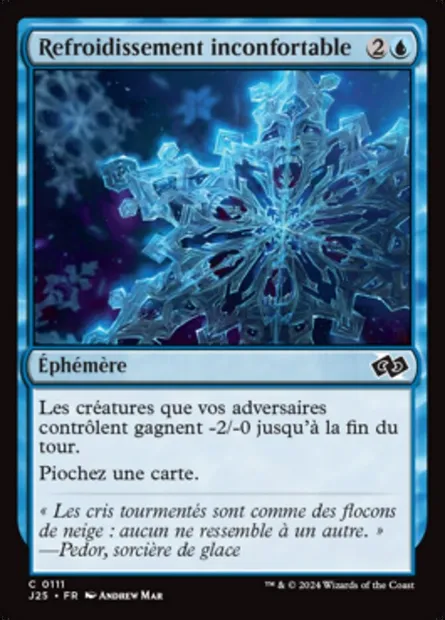 Refroidissement inconfortable, carte Magic J25 111 — extension Foundations Jumpstart