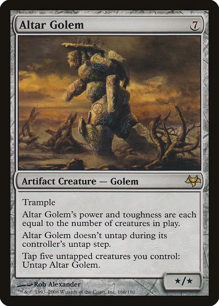 Altar Golem, Magic card EVE 166 — Eventide set