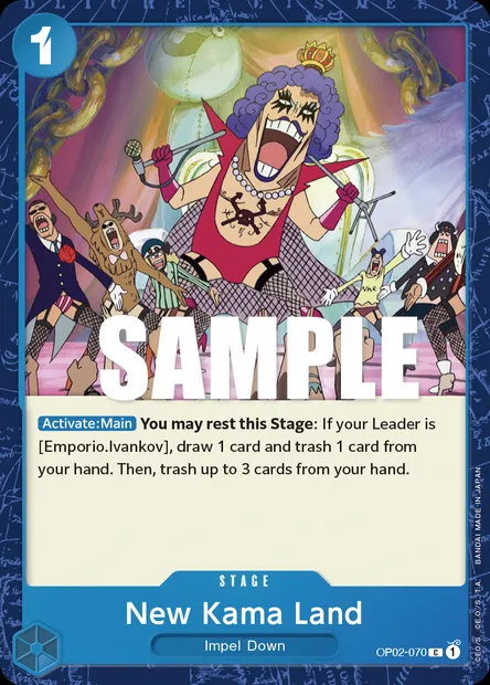 New Kama Land, carte One Piece OP02-070 — extension PARAMOUNT WAR