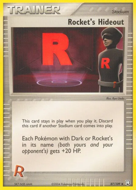 Rocket's Hideout, Pokémon card TRR 87 — Team Rocket Returns set