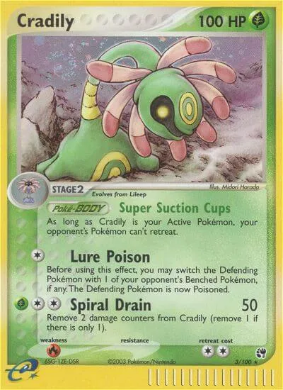 Cradily, Pokémon card SS 3 — Sandstorm set