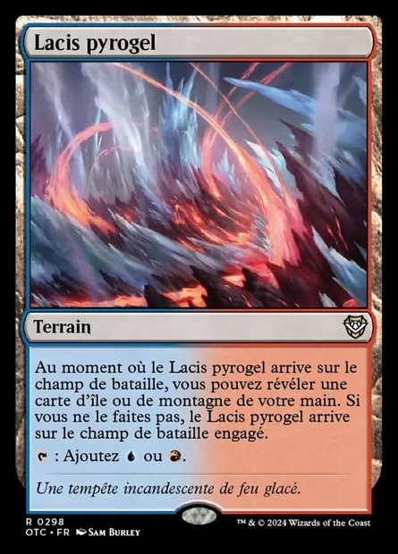 Lacis pyrogel, carte Magic OTC 298 — extension Outlaws of Thunder Junction Commander