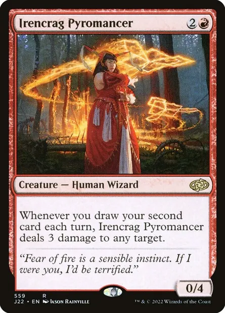 Irencrag Pyromancer, Magic card J22 559 — Jumpstart 2022 set