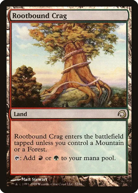 Rootbound Crag, Magic card H09 32 — Premium Deck Series: Slivers set