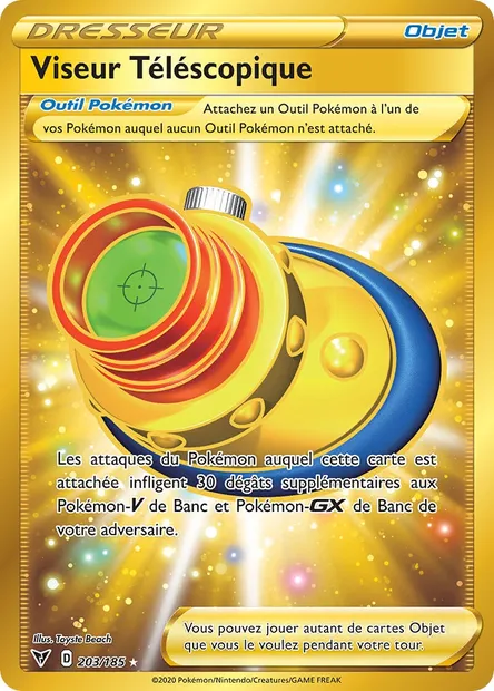 Viseur Téléscopique, carte Pokémon VIV 203 — extension Voltage Éclatant