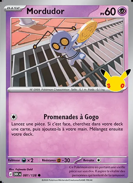 Mordudor, carte Pokémon 30C 081 — extension 30ᵉ Anniversaire
