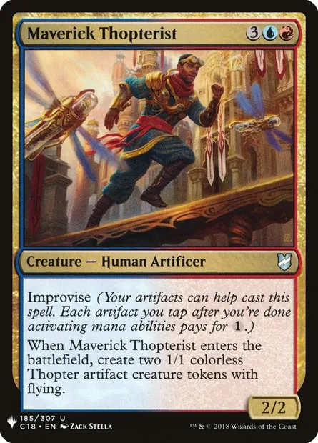 Maverick Thopterist, Magic card PLST C18-185 — The List set