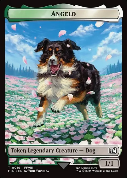 Angelo, carte Magic TFIN 19 — extension Final Fantasy Tokens