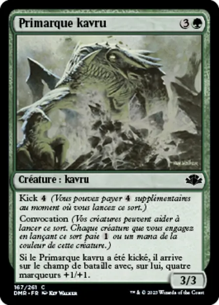 Primarque kavru, carte Magic DMR 167 — extension Dominaria Remastered