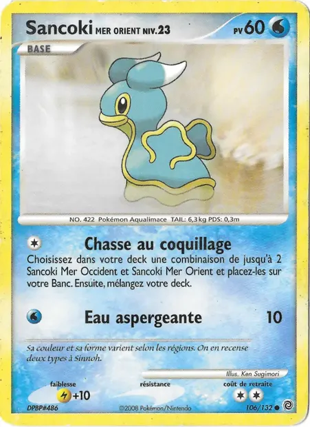 Sancoki Mer Orient, carte Pokémon SW 106 — extension Merveilles Secrètes
