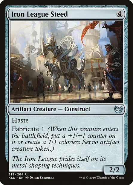 Iron League Steed, Magic card KLD 219 — Kaladesh set