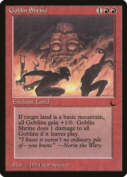 Goblin Shrine, carte Magic DRK 68 — extension The Dark