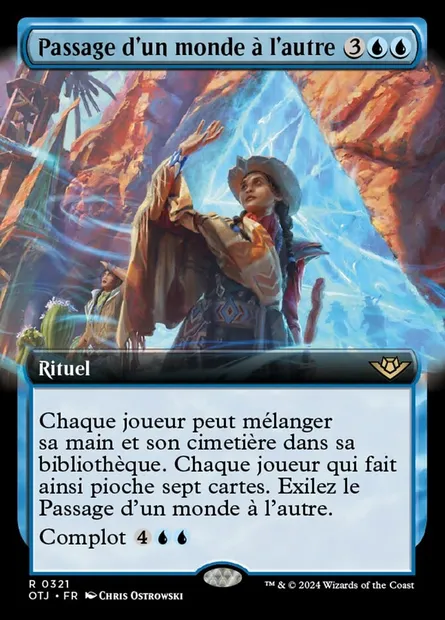 Passage d'un monde à l'autre, carte Magic OTJ 321 — extension Outlaws of Thunder Junction