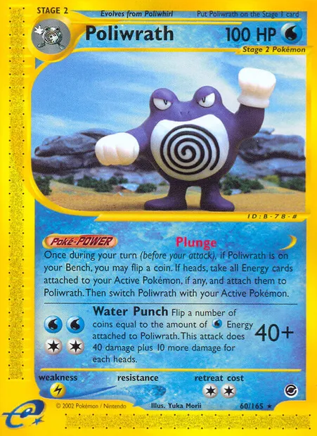 Poliwrath, Pokémon card EX 60 — Expedition Base Set set