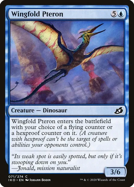 Wingfold Pteron, Magic card IKO 71 — Ikoria: Lair of Behemoths set